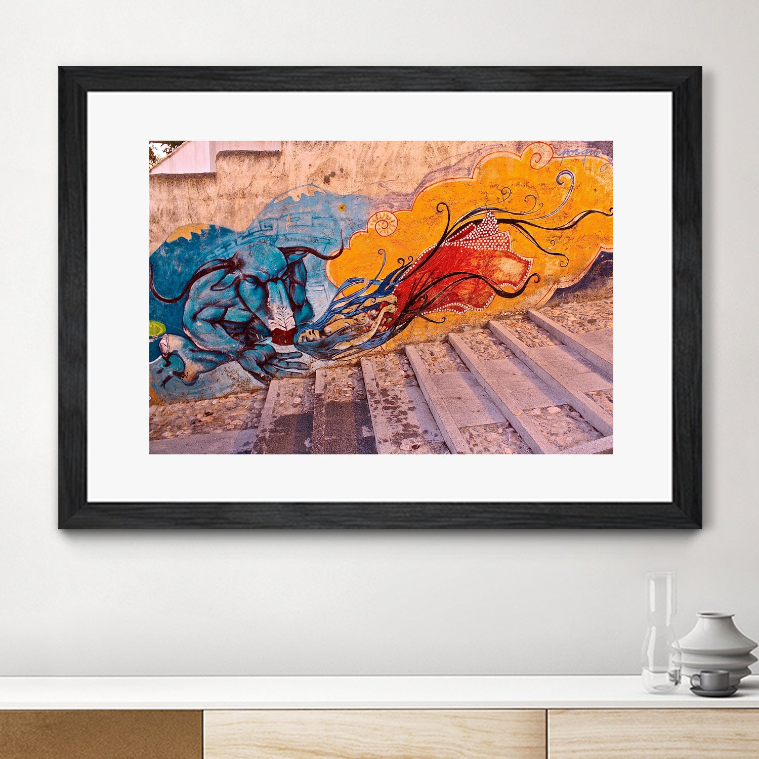 Sueños Del Minotauro by Luke Robertson on GIANT ART - blue photo manipulation