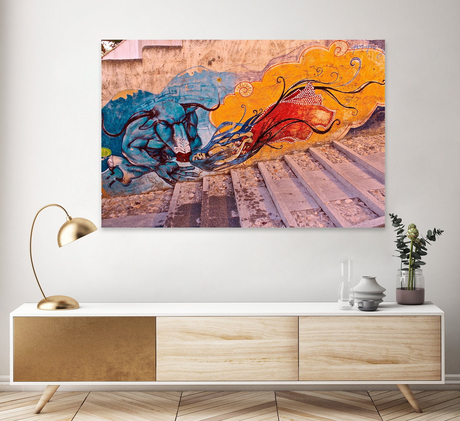 Sueños Del Minotauro by Luke Robertson on GIANT ART - blue photo manipulation