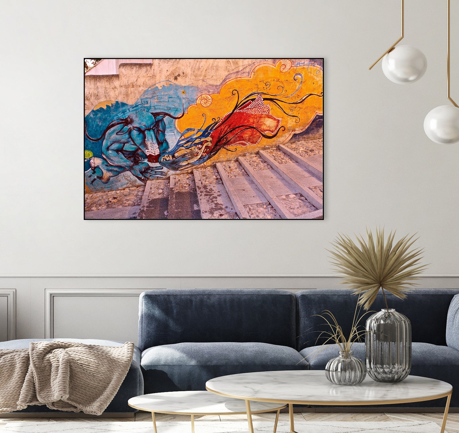 Sueños Del Minotauro by Luke Robertson on GIANT ART - blue photo manipulation