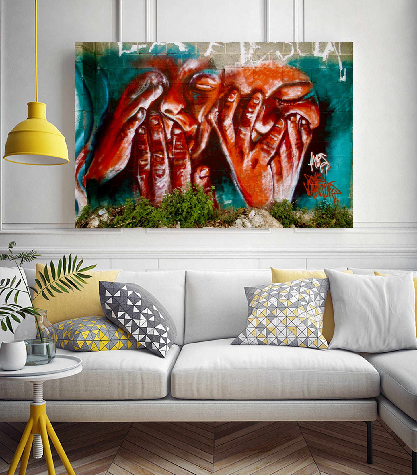 Conflicted by Luke Robertson on GIANT ART - red photo manipulation