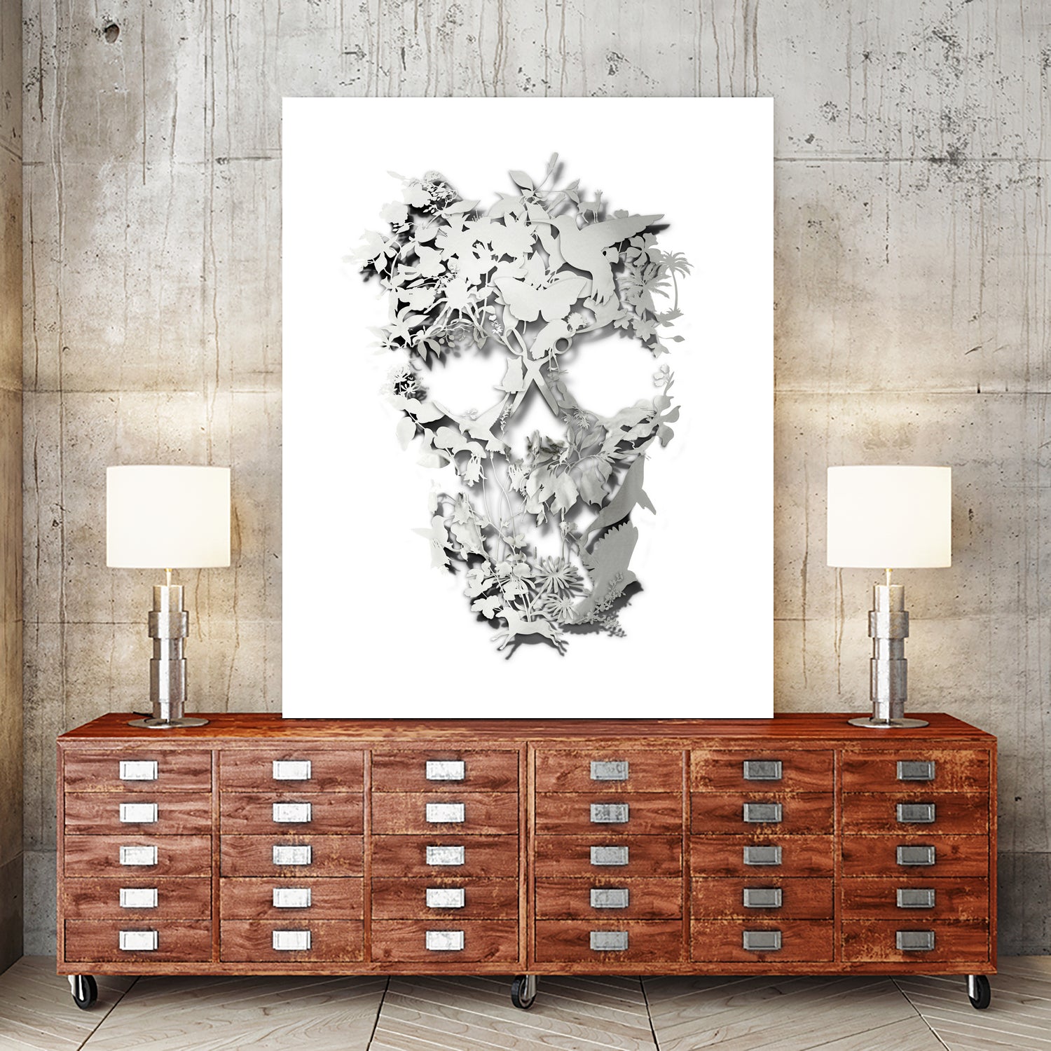 Simple Skull by Ali Gulec on GIANT ART - white digital drawing