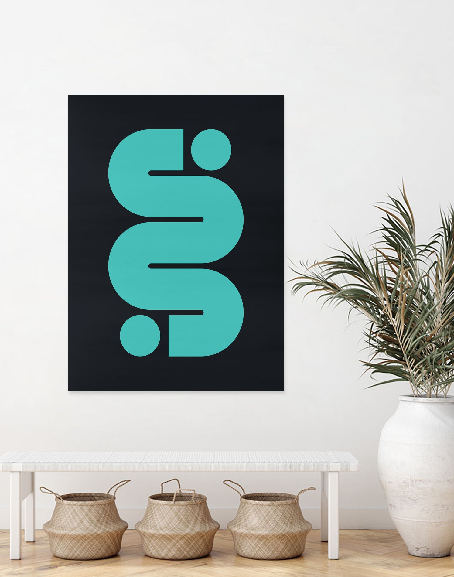 Vibrant shapes H by Vitor Costa on GIANT ART - blue digital painting