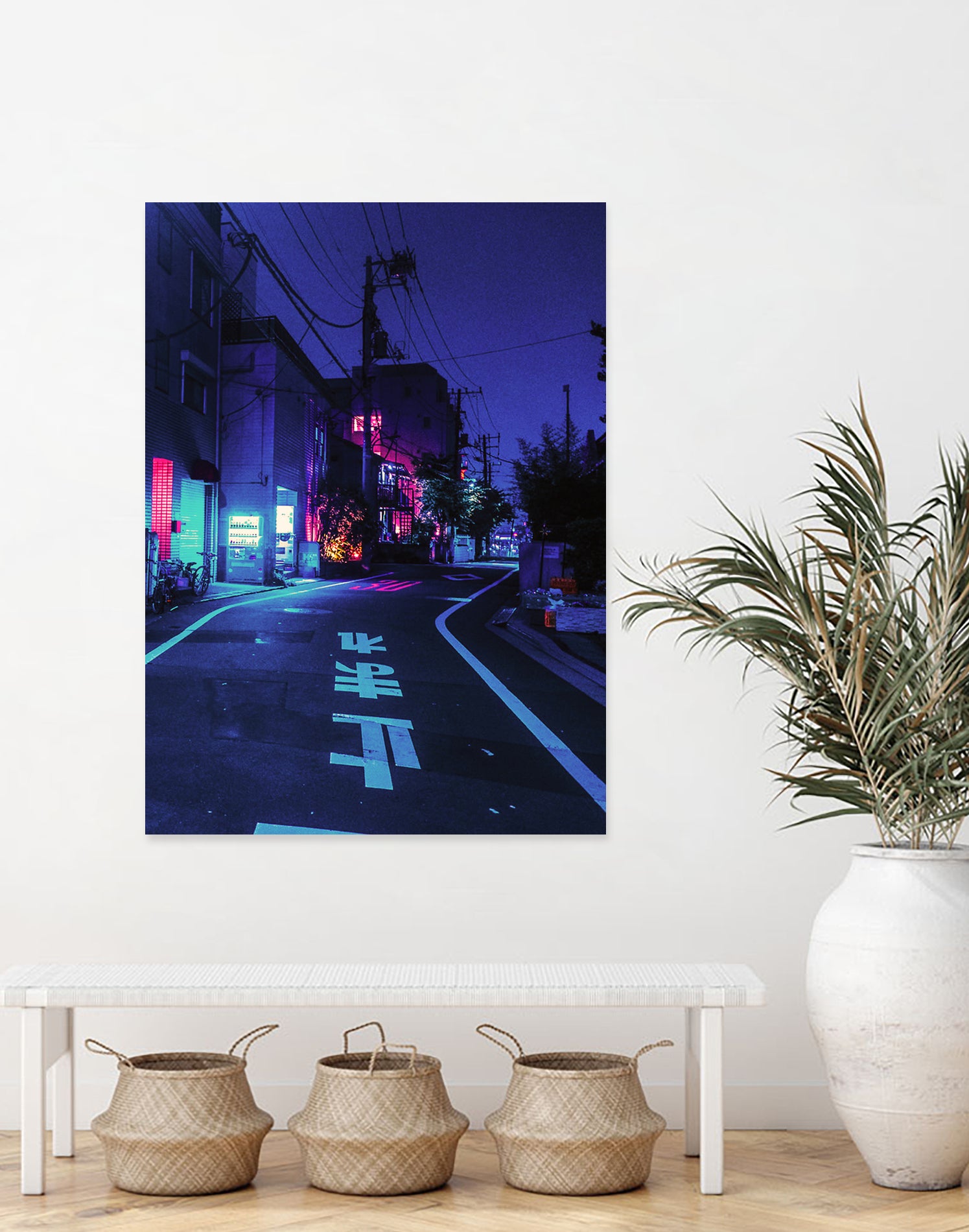 Cyberpunk Photographic Street City by Dimas Art on GIANT ART - blue photo illustration