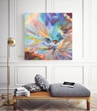 Peeking by Soraya Silvestri on GIANT ART - blue mixed media