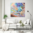 Peeking by Soraya Silvestri on GIANT ART - blue mixed media