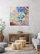 Peeking by Soraya Silvestri on GIANT ART - blue mixed media