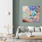 Peeking by Soraya Silvestri on GIANT ART - blue mixed media