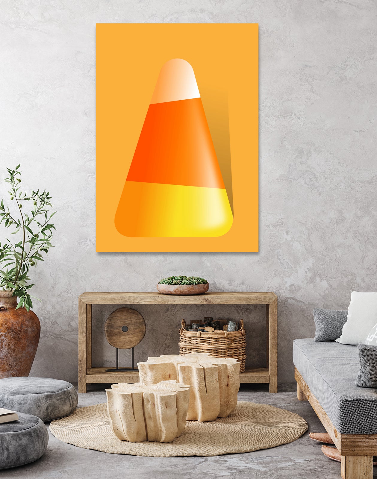 CandyCorn by Jerome Holder on GIANT ART - yellow digital painting