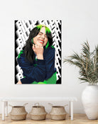 Billie "Smile" Eilish by Laksana Ardie on GIANT ART - red digital drawing