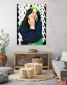 Billie "Smile" Eilish by Laksana Ardie on GIANT ART - red digital drawing