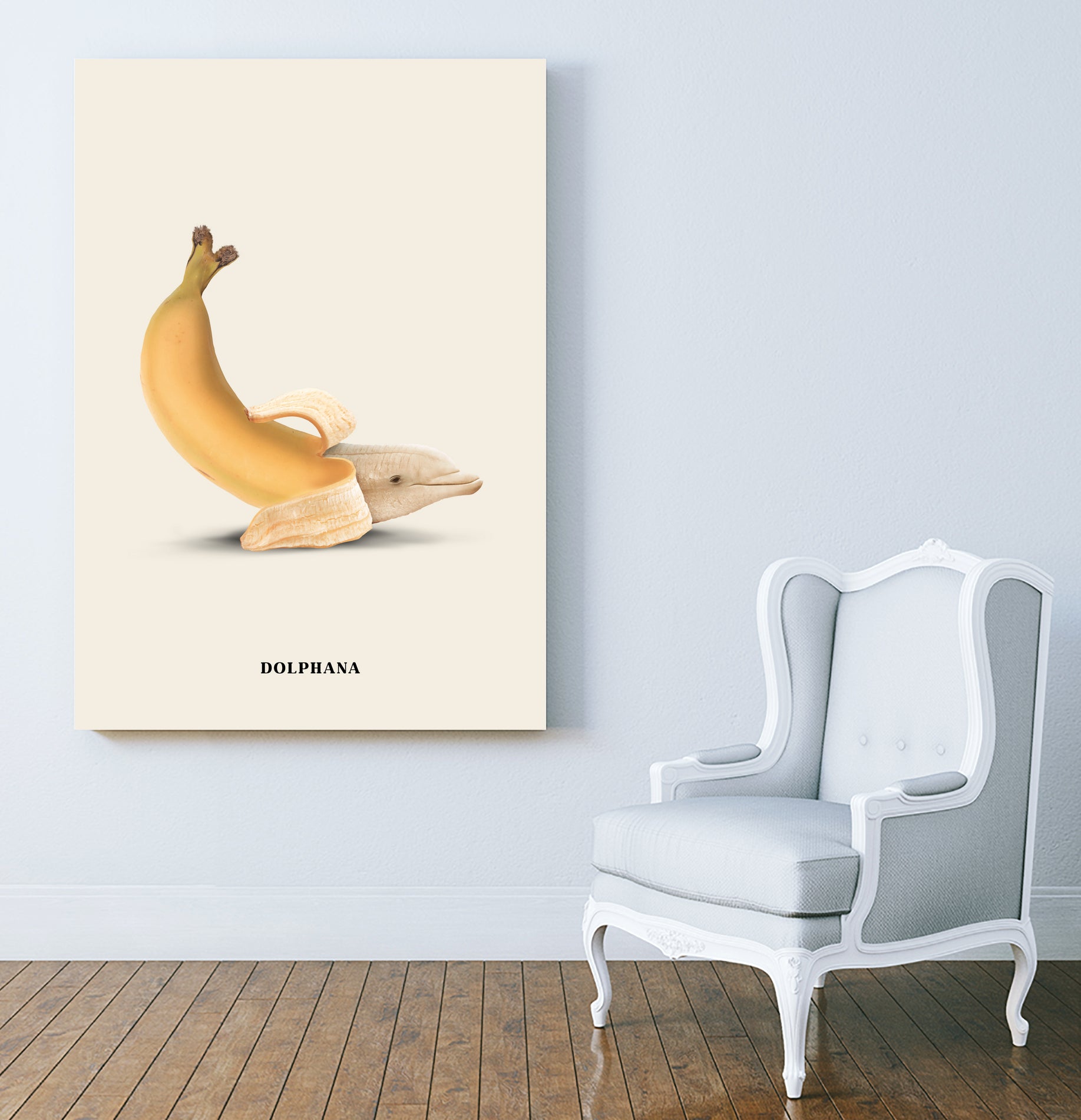 Dolphana by Jonas Loose on GIANT ART - yellow photo manipulation