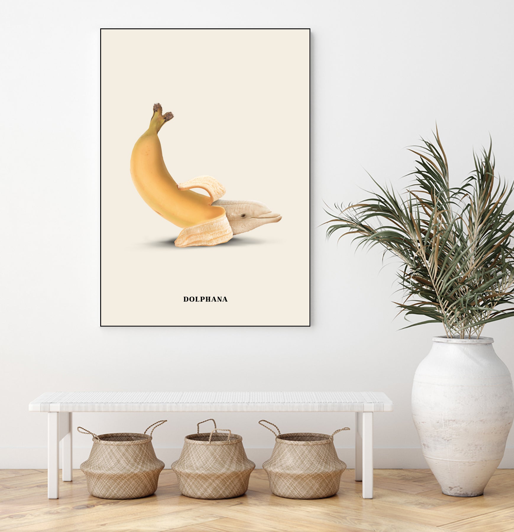 Dolphana by Jonas Loose on GIANT ART - yellow photo manipulation