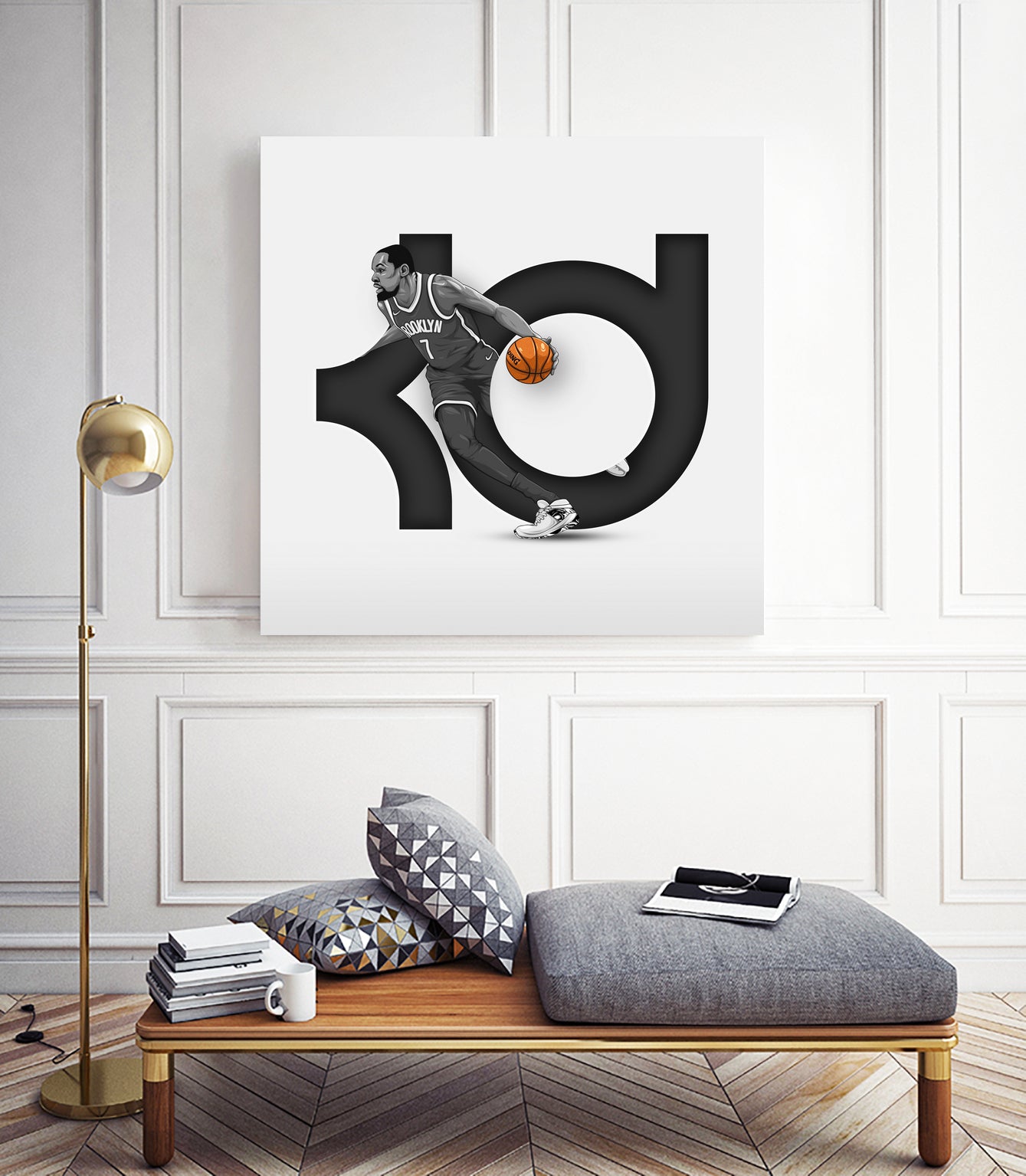 Kevin "Slim Reaper" Durant by Zildjian Magante on GIANT ART - gray digital drawing