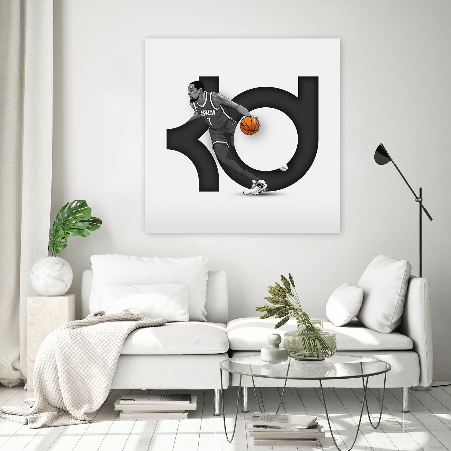 Kevin "Slim Reaper" Durant by Zildjian Magante on GIANT ART - gray digital drawing