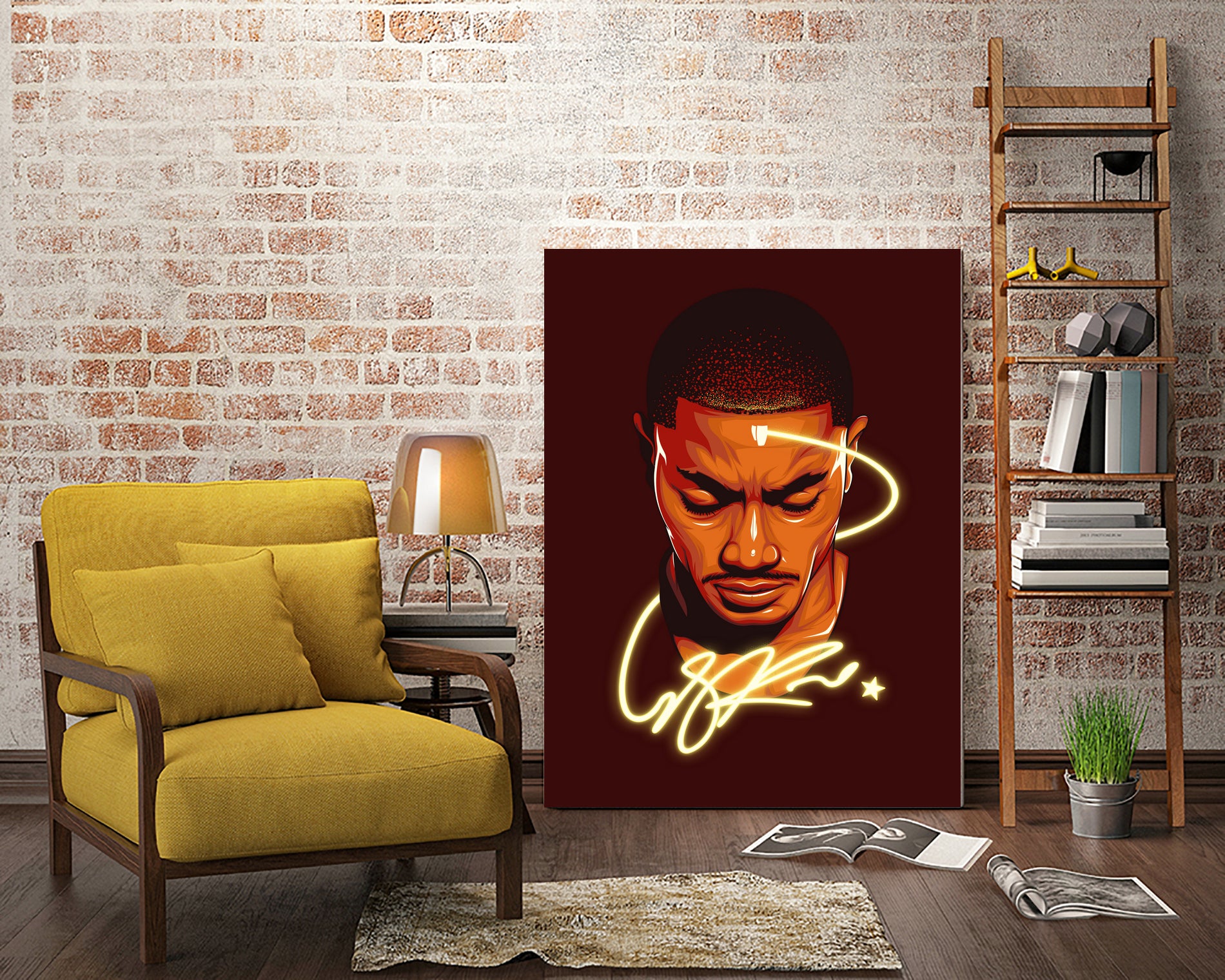 Derrick "Windy City Assassin" Rose by Zildjian Magante on GIANT ART - red digital drawing