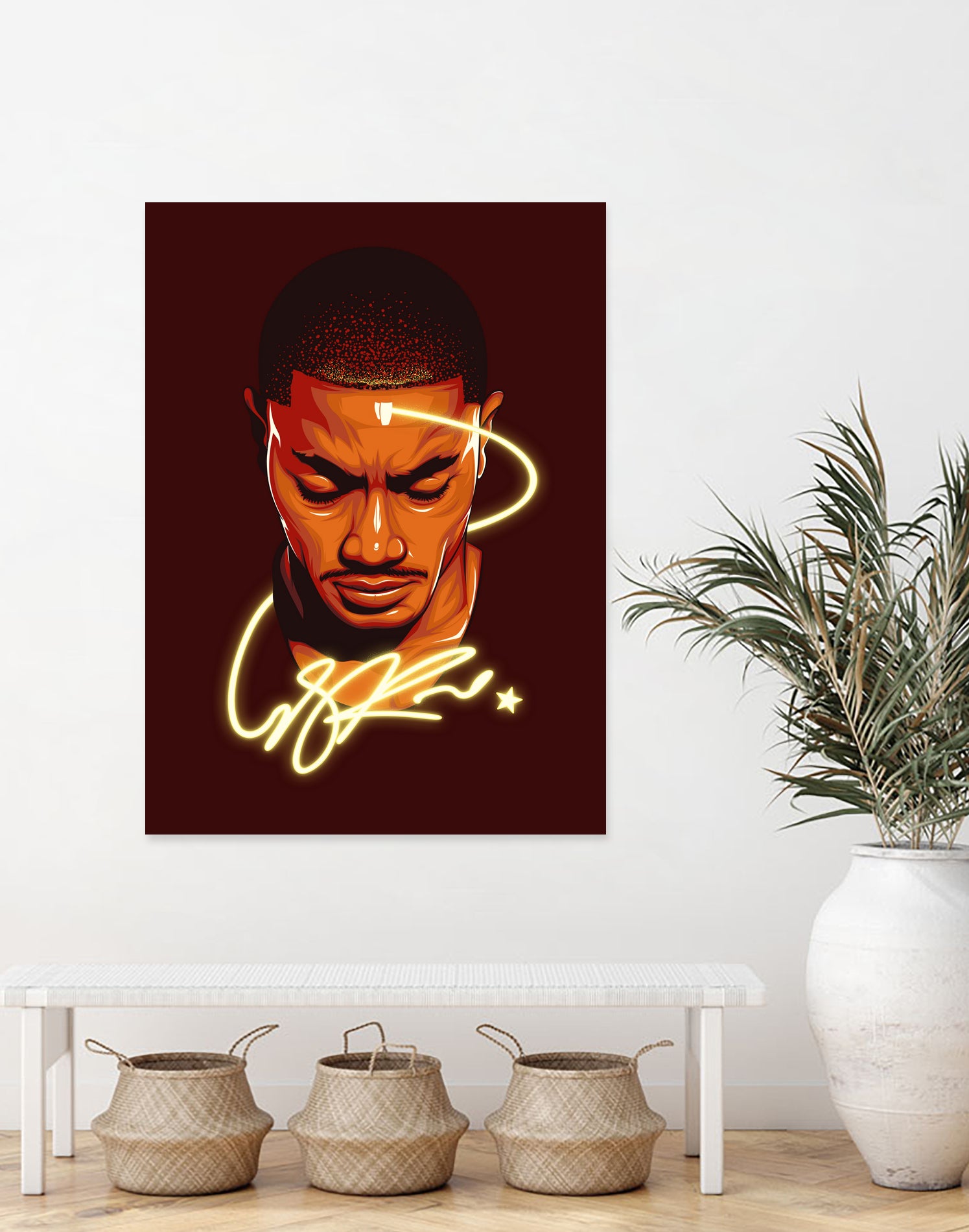Derrick "Windy City Assassin" Rose by Zildjian Magante on GIANT ART - red digital drawing