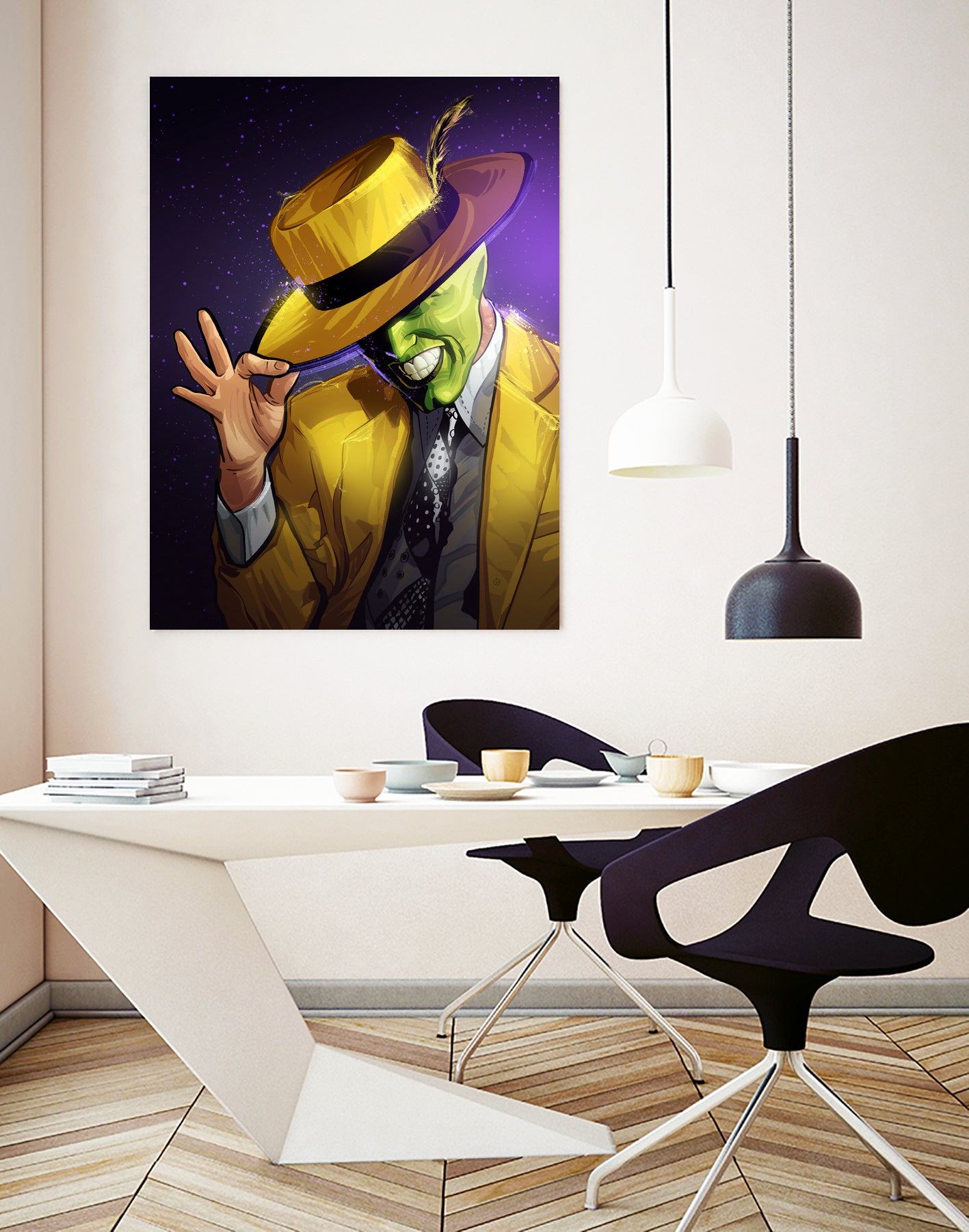 The Mask by Nikita Abakumov on GIANT ART - yellow digital painting