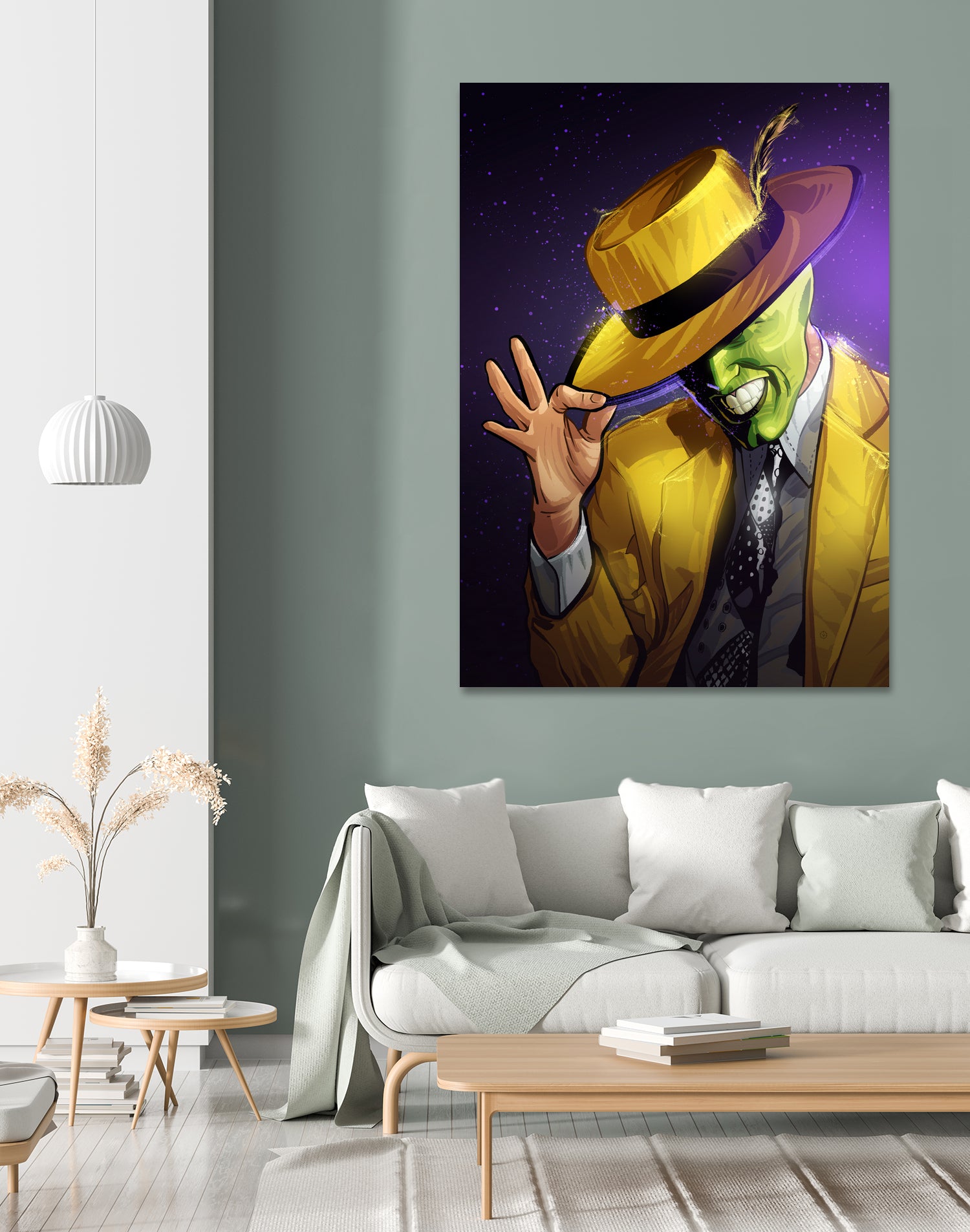 The Mask by Nikita Abakumov on GIANT ART - yellow digital painting