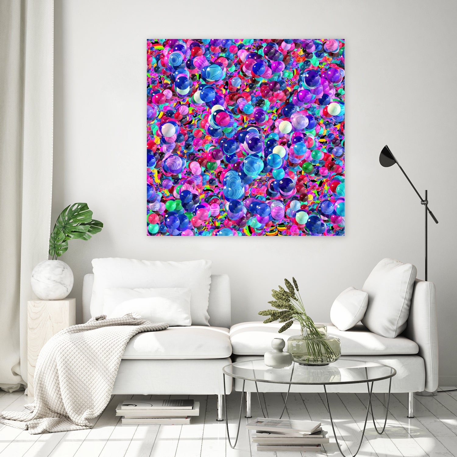 Marbles I by Tenyo Marchev on GIANT ART - fuchsia 3d art