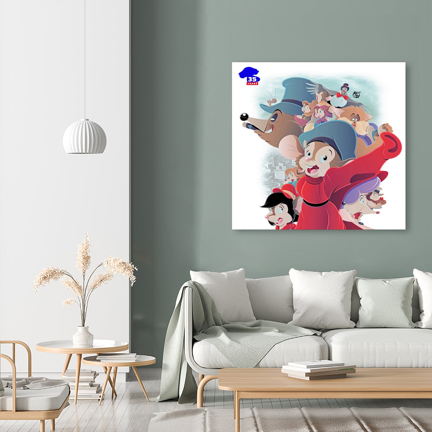 An American Tail - 35th Anniversary by Pierre Redmon on GIANT ART - white digital drawing