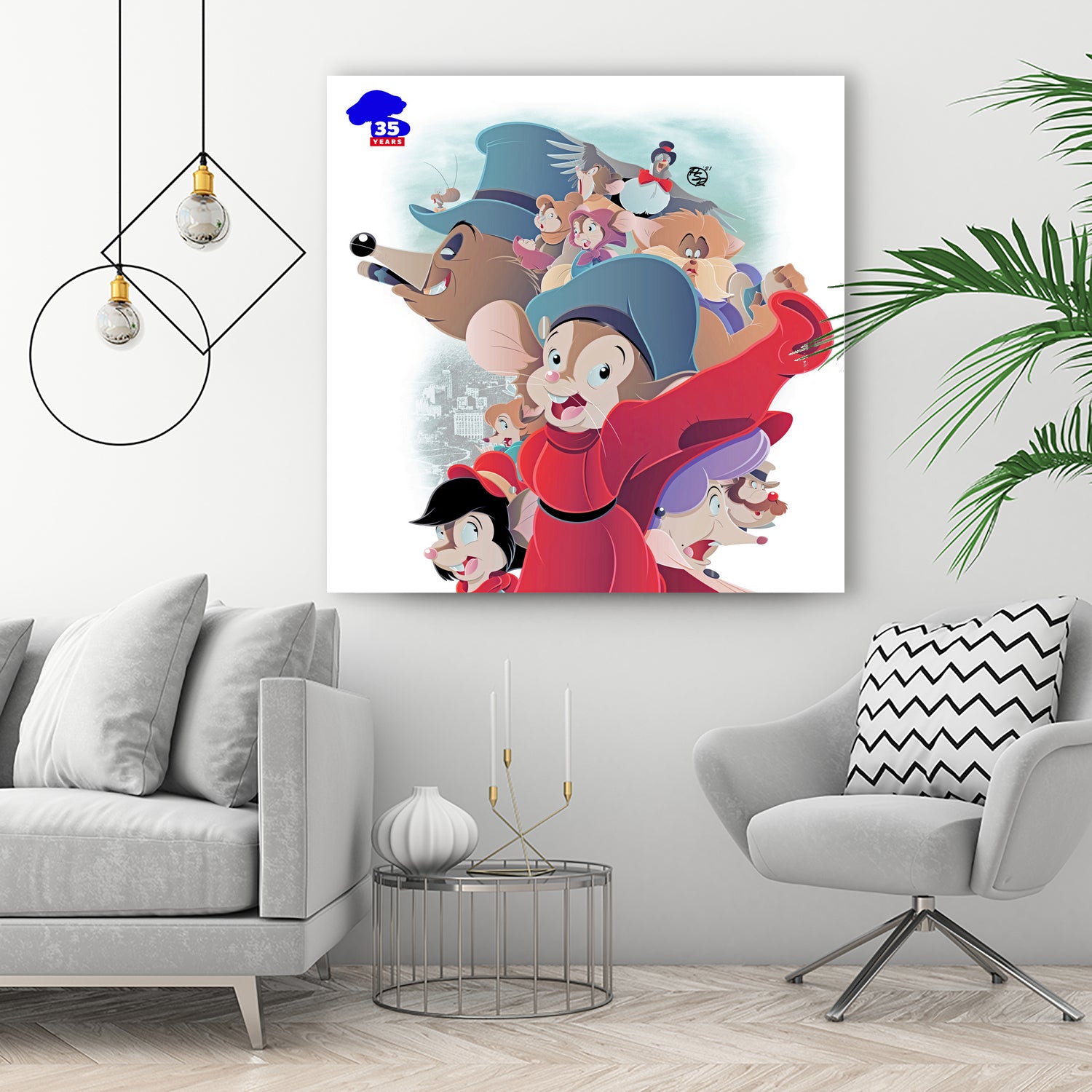 An American Tail - 35th Anniversary by Pierre Redmon on GIANT ART - white digital drawing