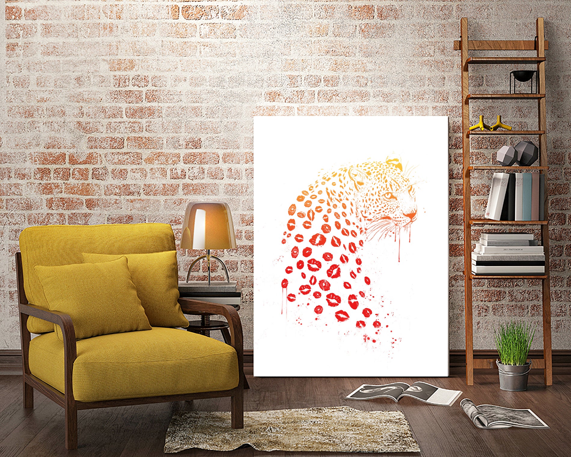 Kiss me by Solti Balázs on GIANT ART - red digital painting