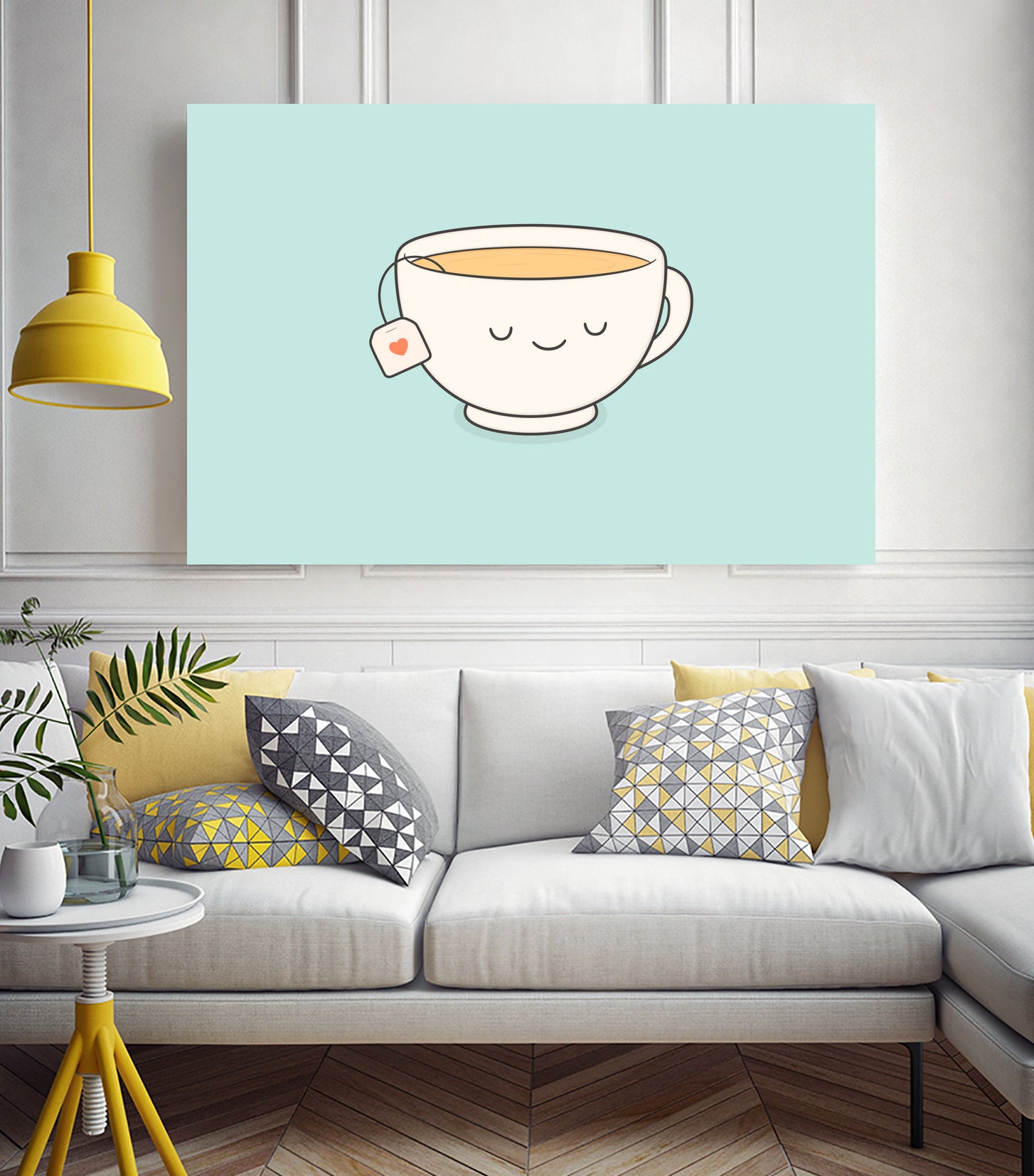 Teacup by Kim Vervuurt on GIANT ART - white digital drawing