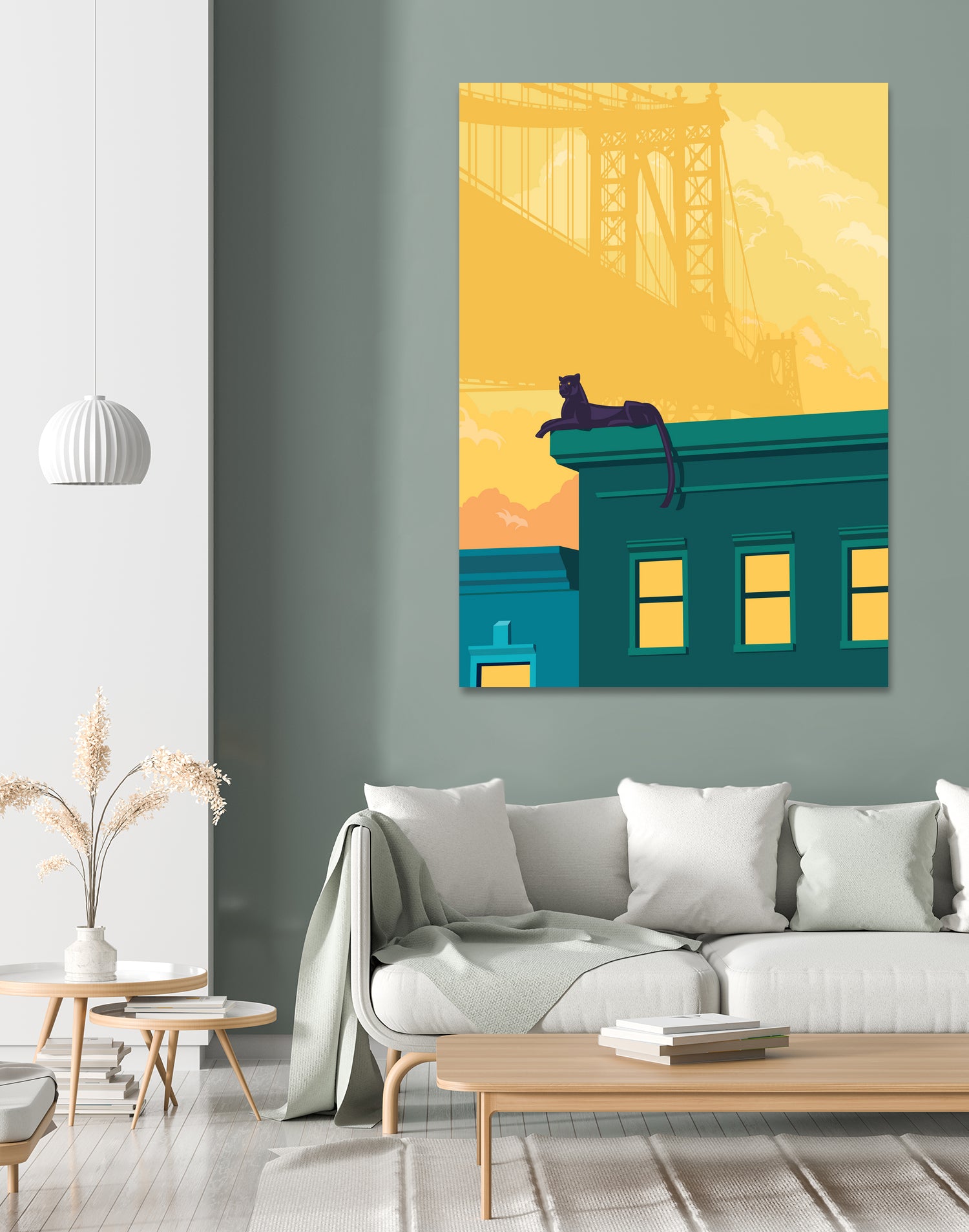 Urban jaguar by Roland Bánrévi on GIANT ART - yellow digital drawing