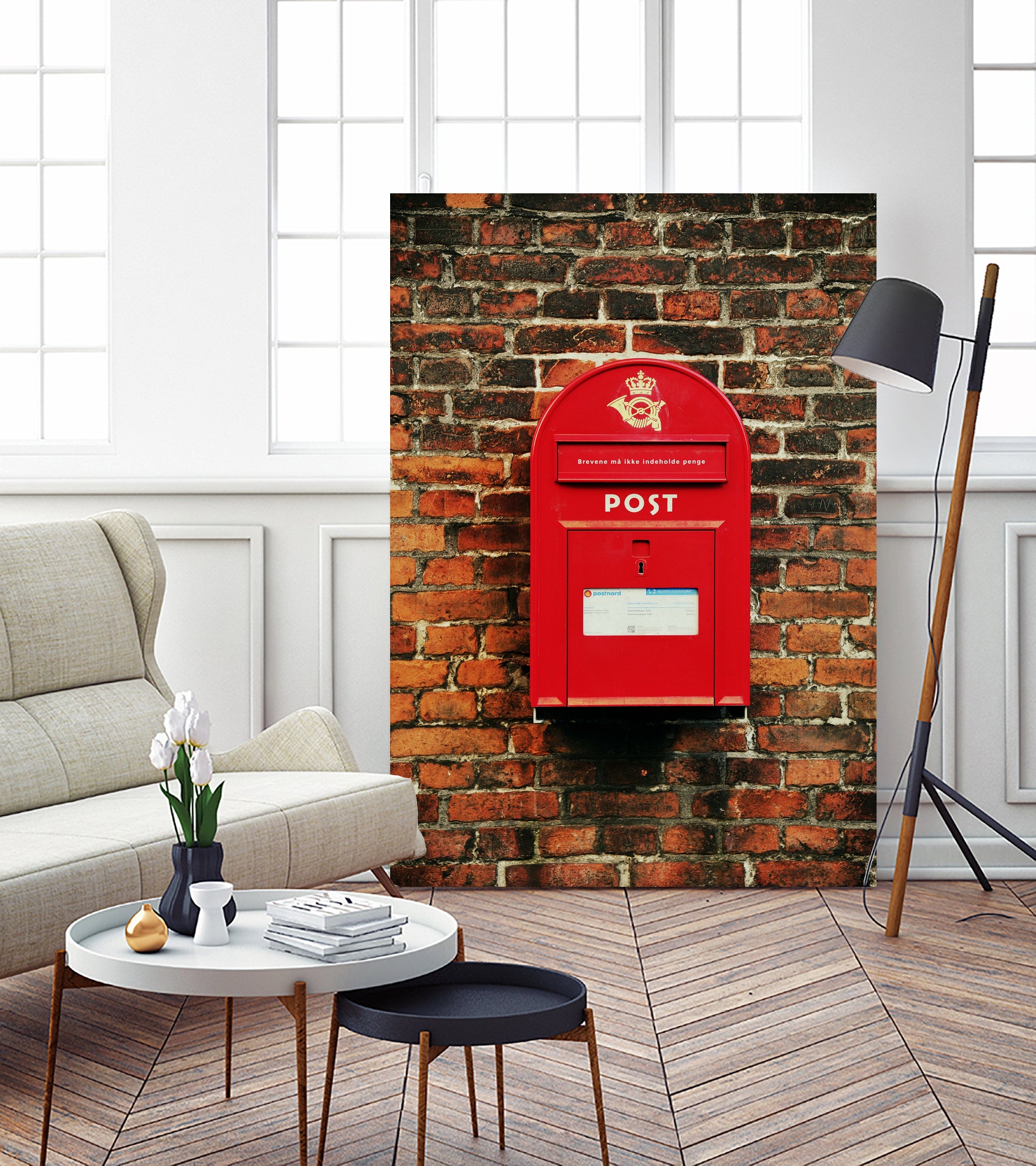 DANISH MAILBOX by Gaël Favari on GIANT ART - red photo illustration