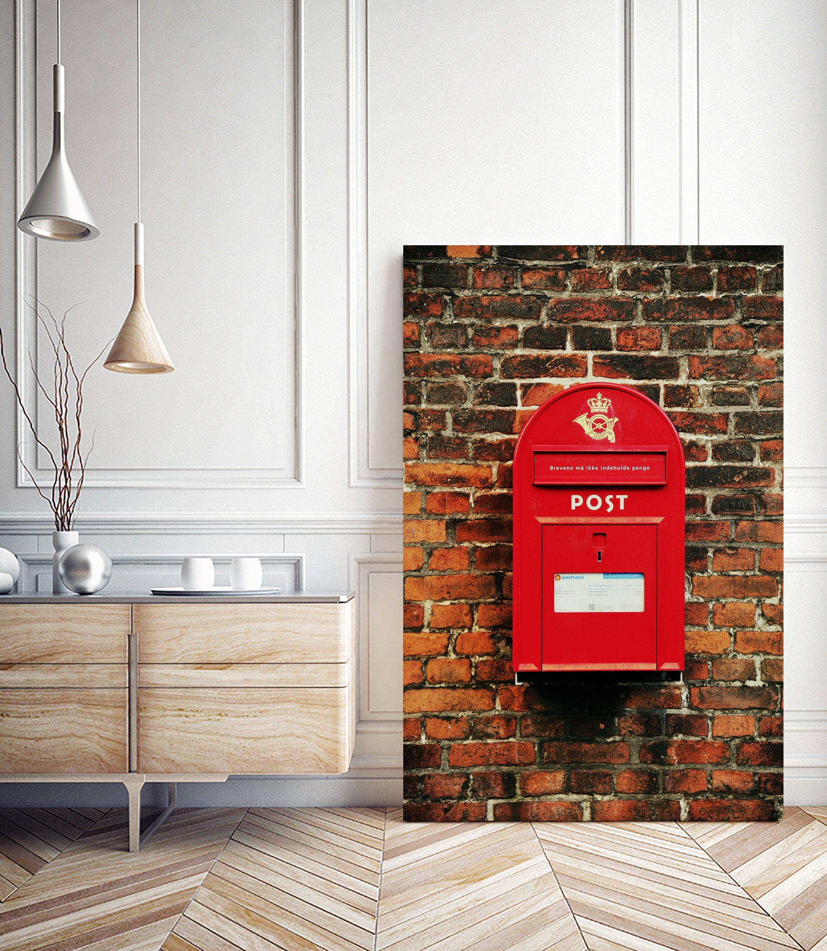 DANISH MAILBOX by Gaël Favari on GIANT ART - red photo illustration