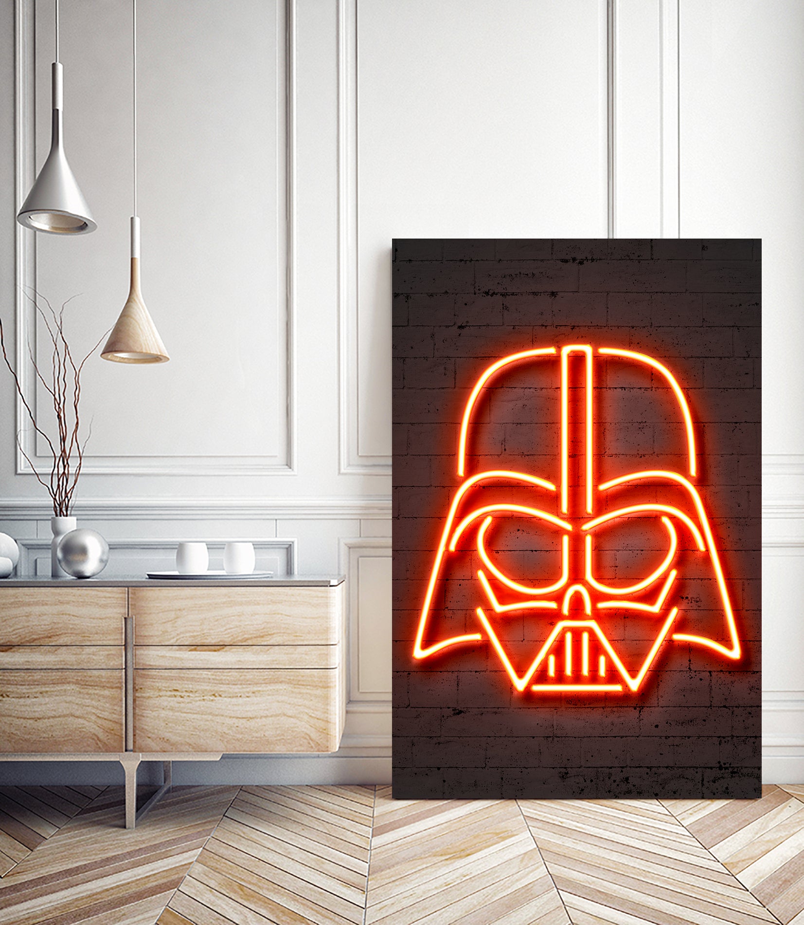 Darth Vader by Octavian Mihai Mielu on GIANT ART - red 3d art