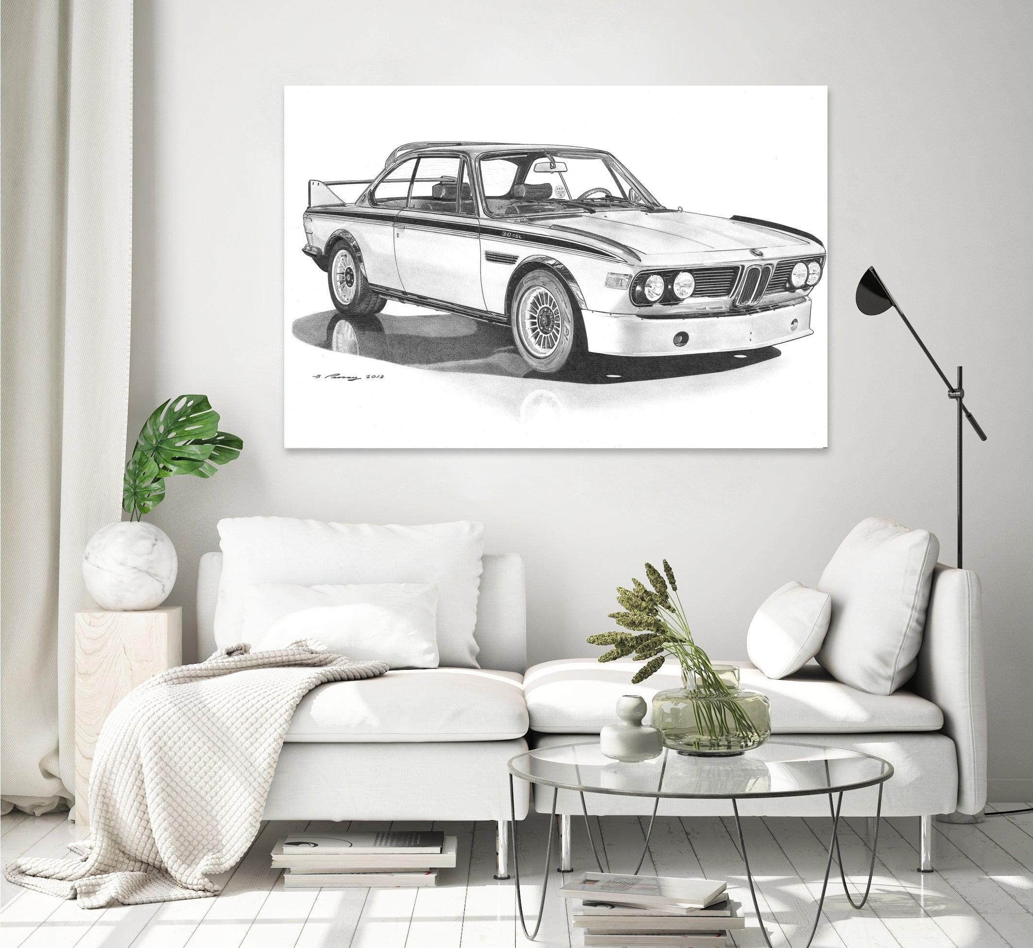E9 3.0csl by steve pearcy on GIANT ART - black digital drawing