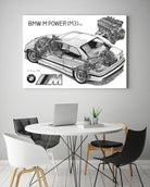 BMW M3 e36 CUTAWAY by steve pearcy on GIANT ART - white digital painting