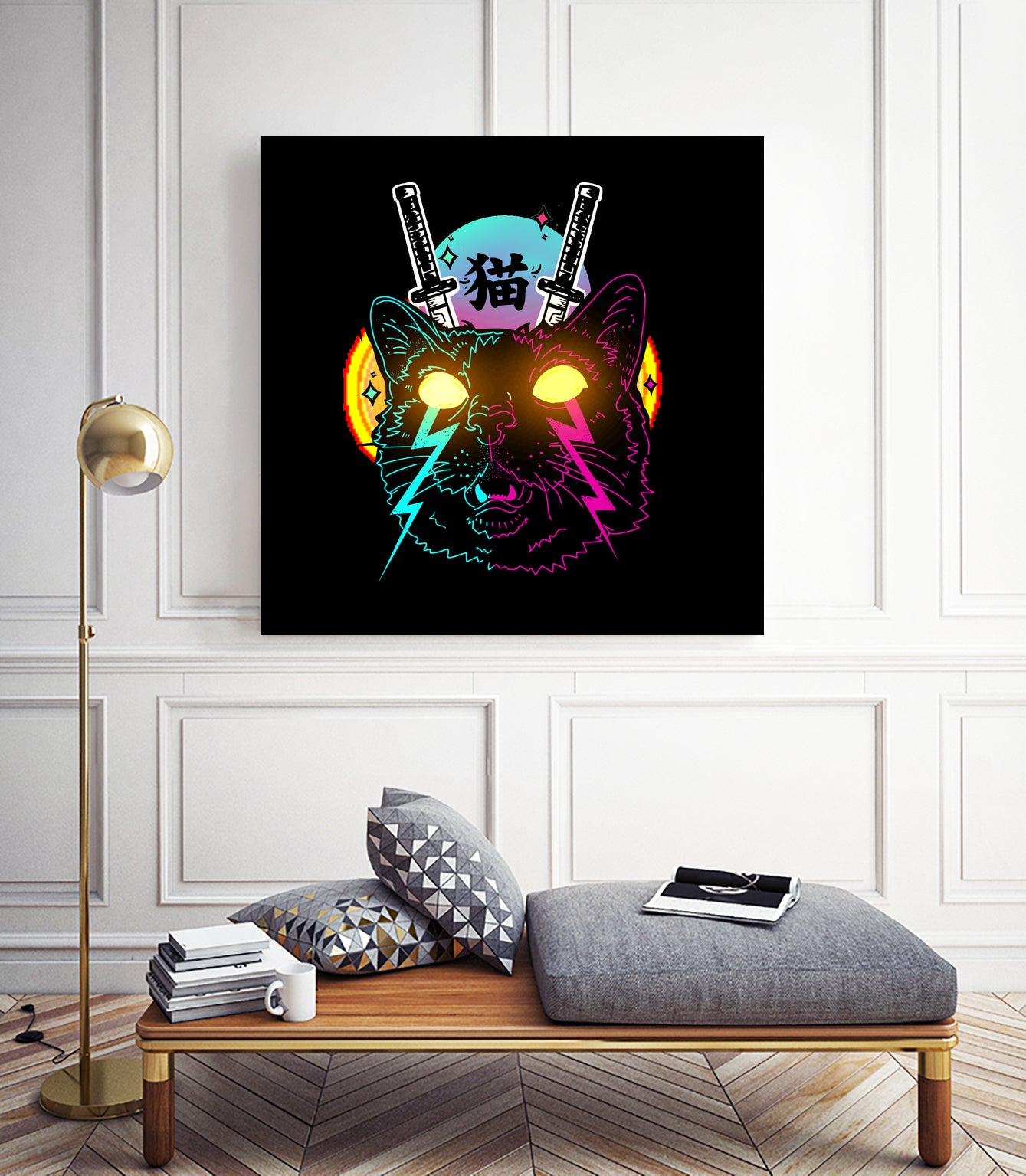 Cyber Cat by Tri Haryadi on GIANT ART - black digital drawing