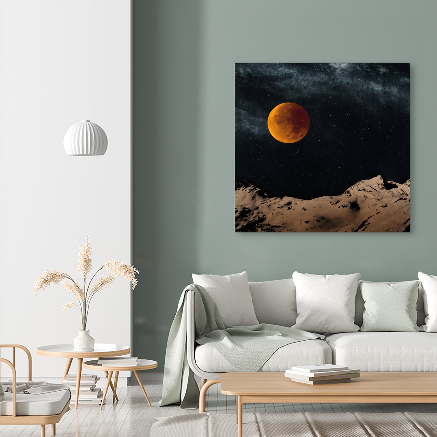 Bloodmoon Fantasy by Dirk Wüstenhagen on GIANT ART - blue photo manipulation