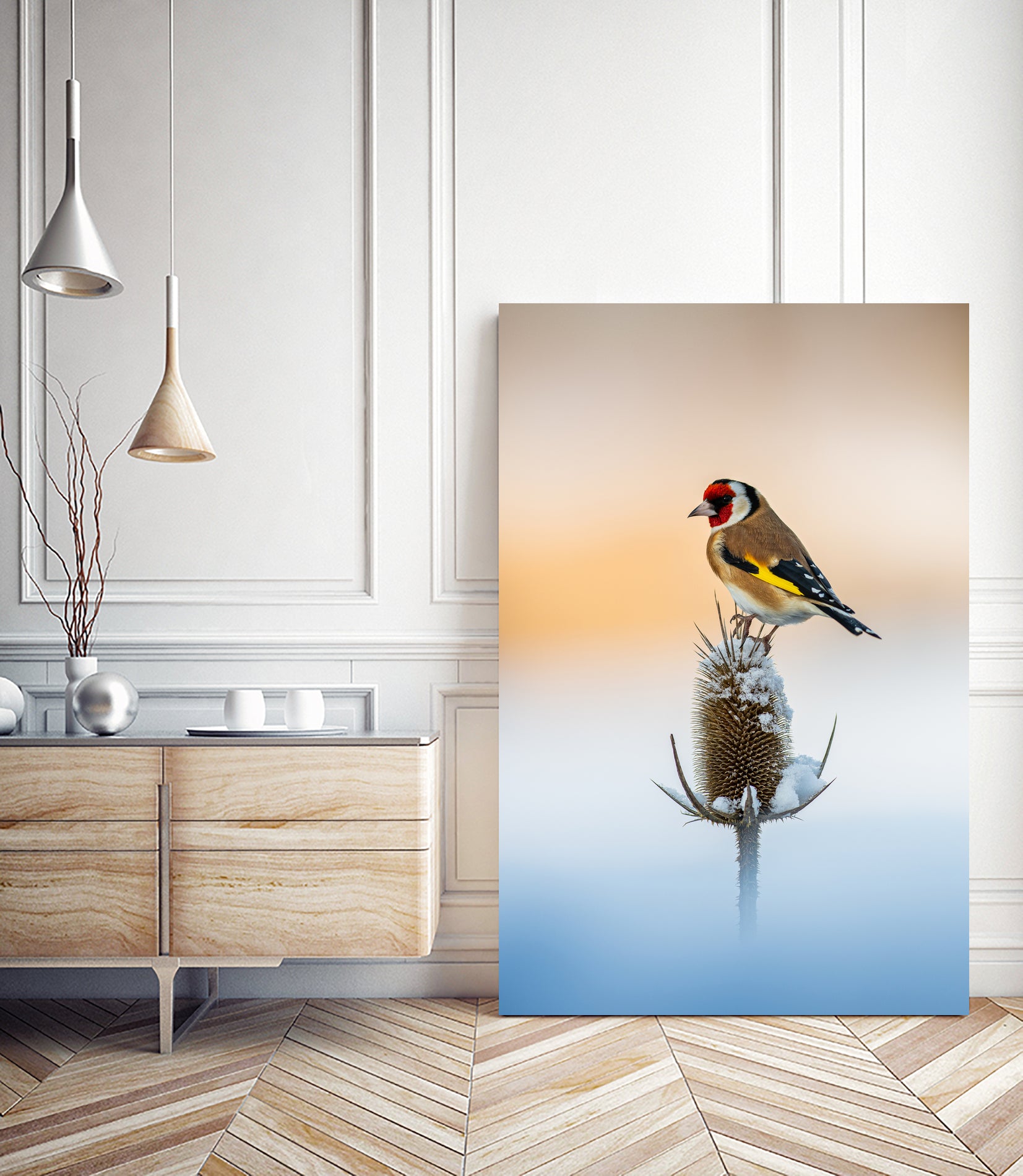 Chardonneret élégant by NICOLAS GROFFAL on GIANT ART - yellow photo illustration