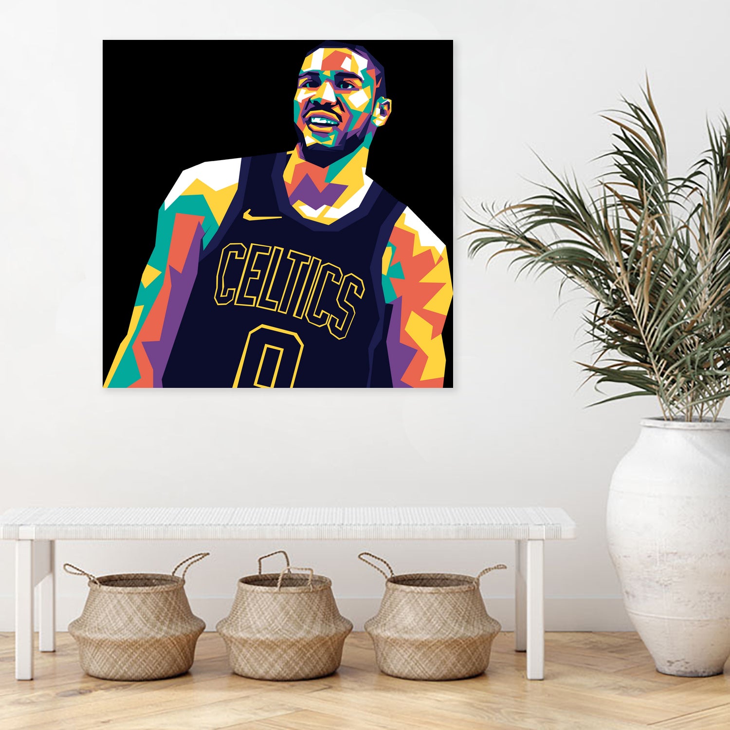 Jayson Tatum by saidi say on GIANT ART - black digital painting