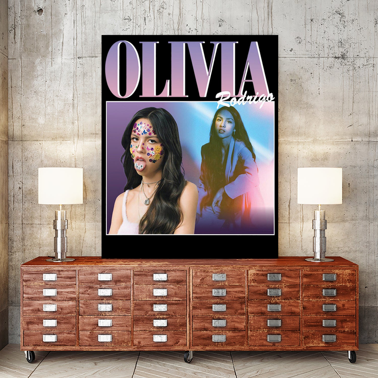 Olivia Rodrigo 90s Vintage by Nguyet Nguyen Thi Bich on GIANT ART - black digital painting