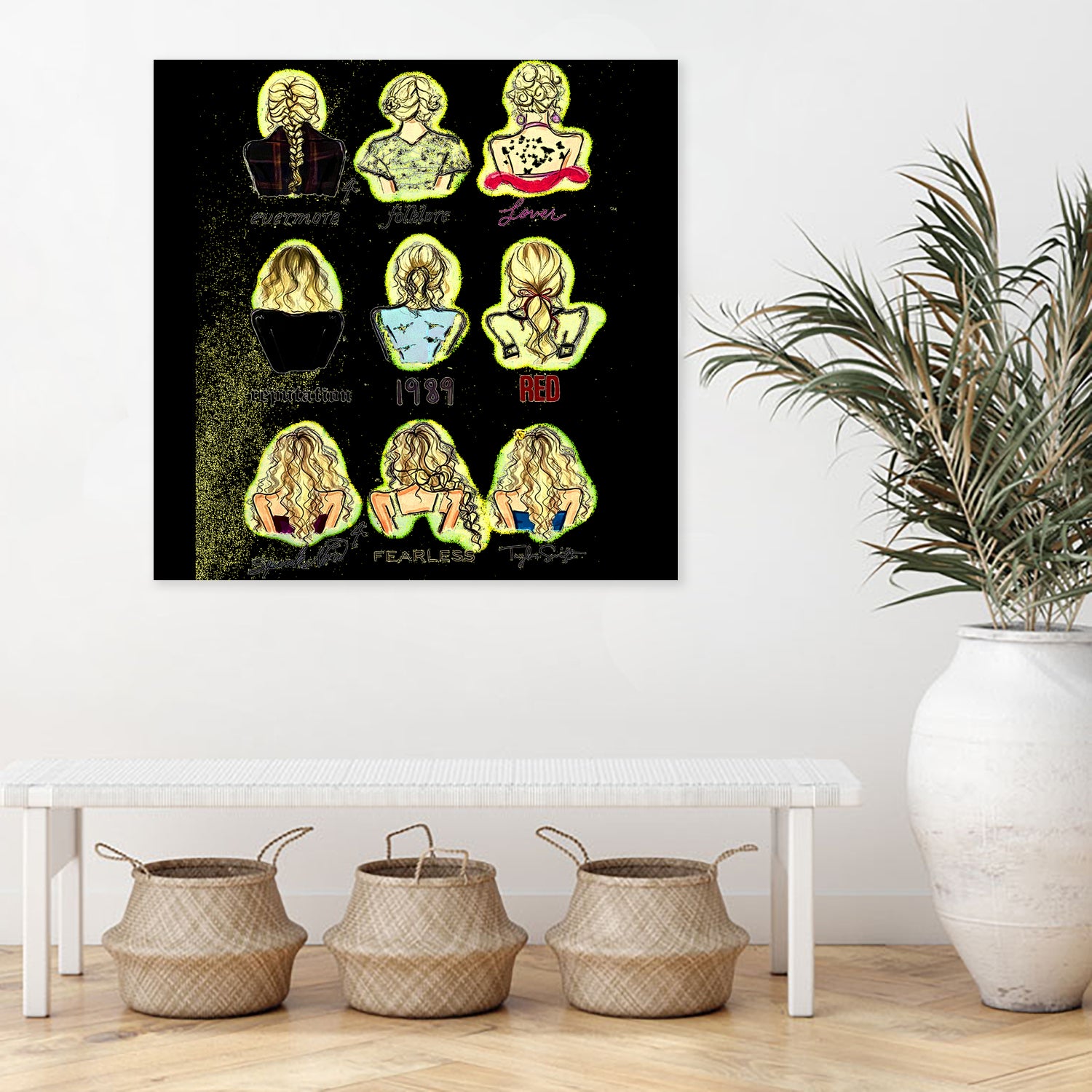 Taylor Swift Full Albums Poster by Hoang Bien on GIANT ART - gray photo illustration