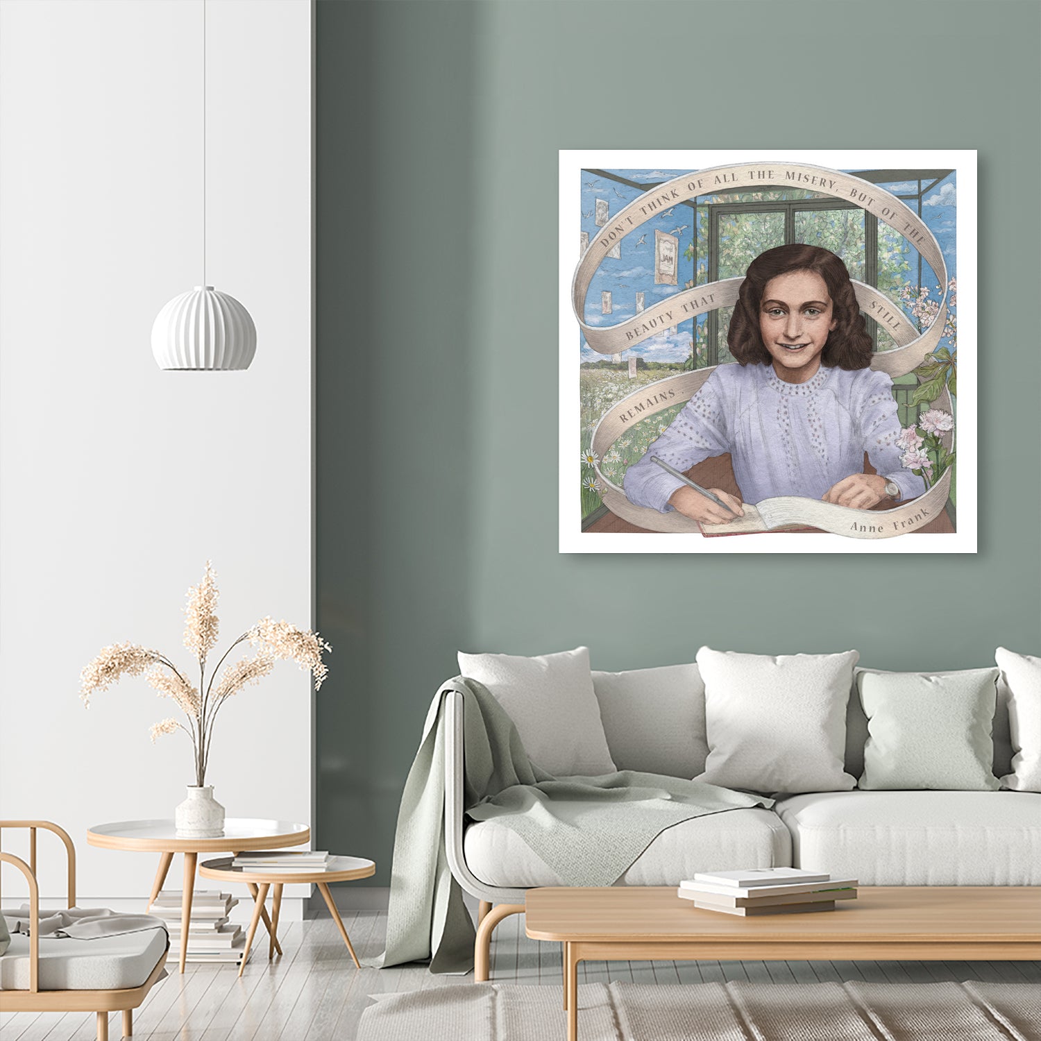 Anne Frank by Asya Mitskevich on GIANT ART - pink digital painting