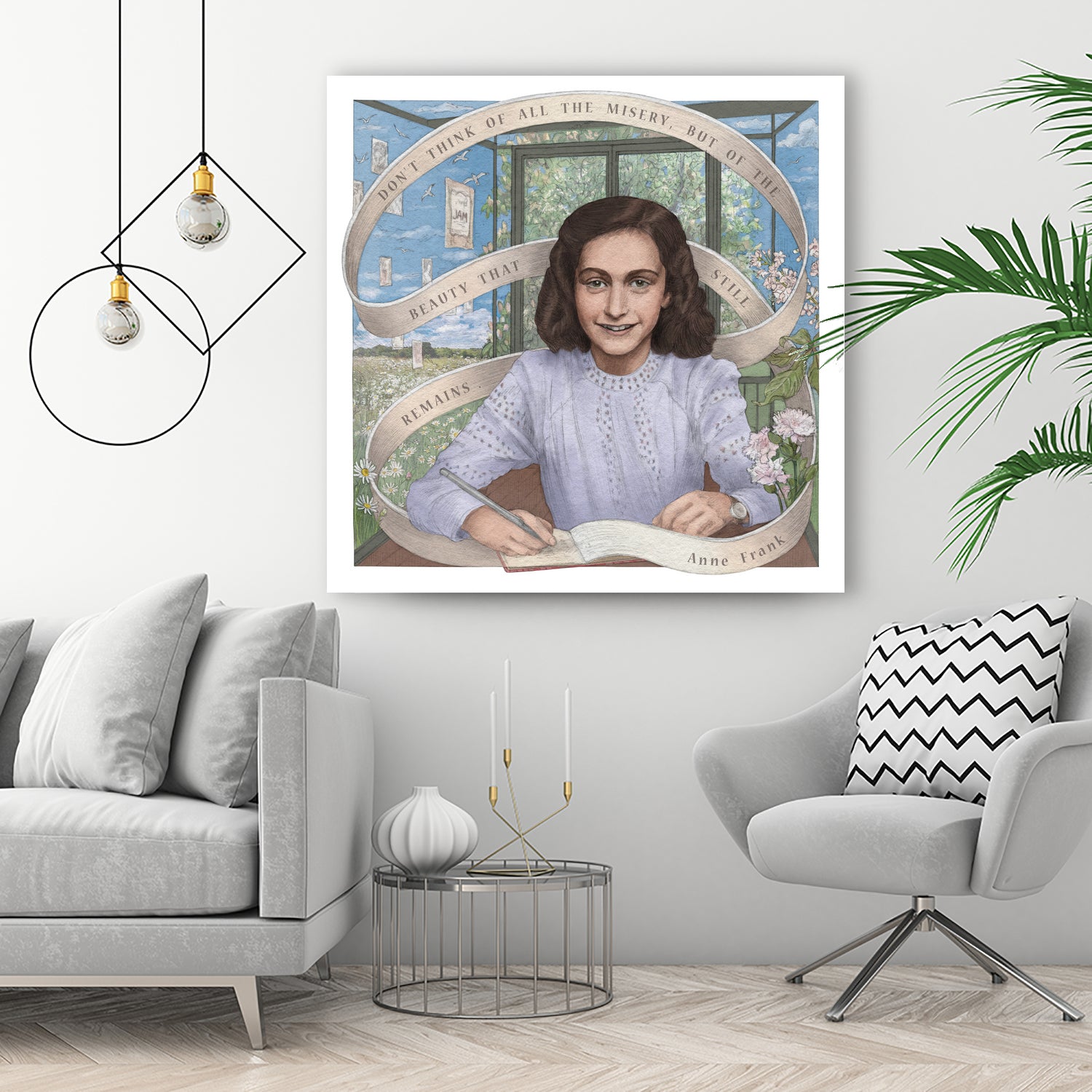 Anne Frank by Asya Mitskevich on GIANT ART - pink digital painting