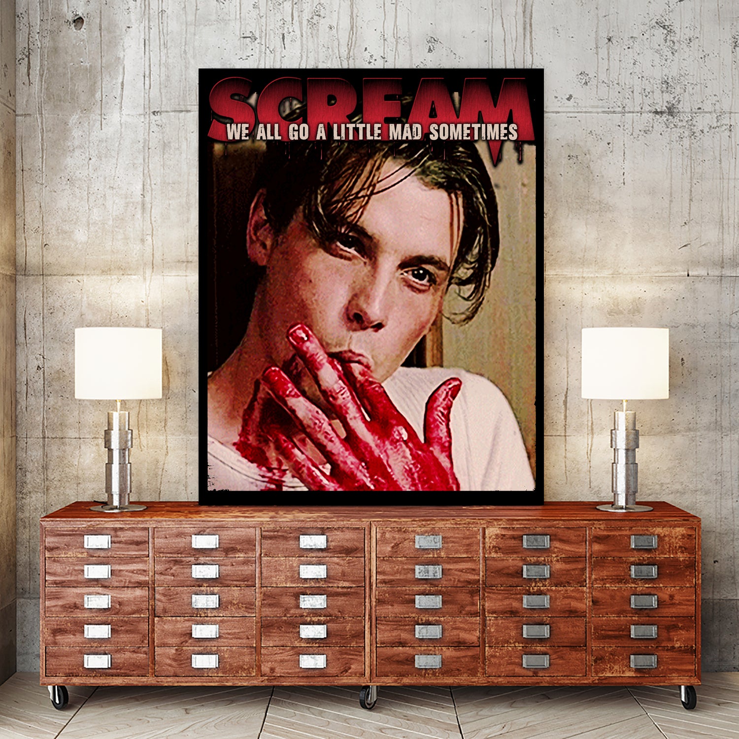 Billy Loomis Scream Horror Movie 1996 by Nguyet Nguyen Thi Bich on GIANT ART - red character design