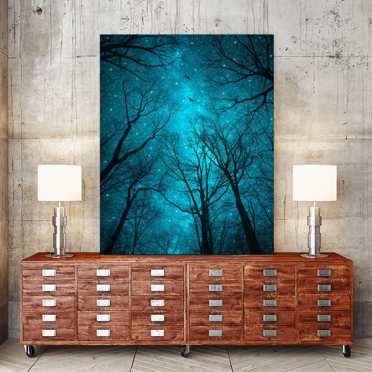 Stars Can't Shine Without Darkness by Soaring Anchor on GIANT ART - blue photo manipulation