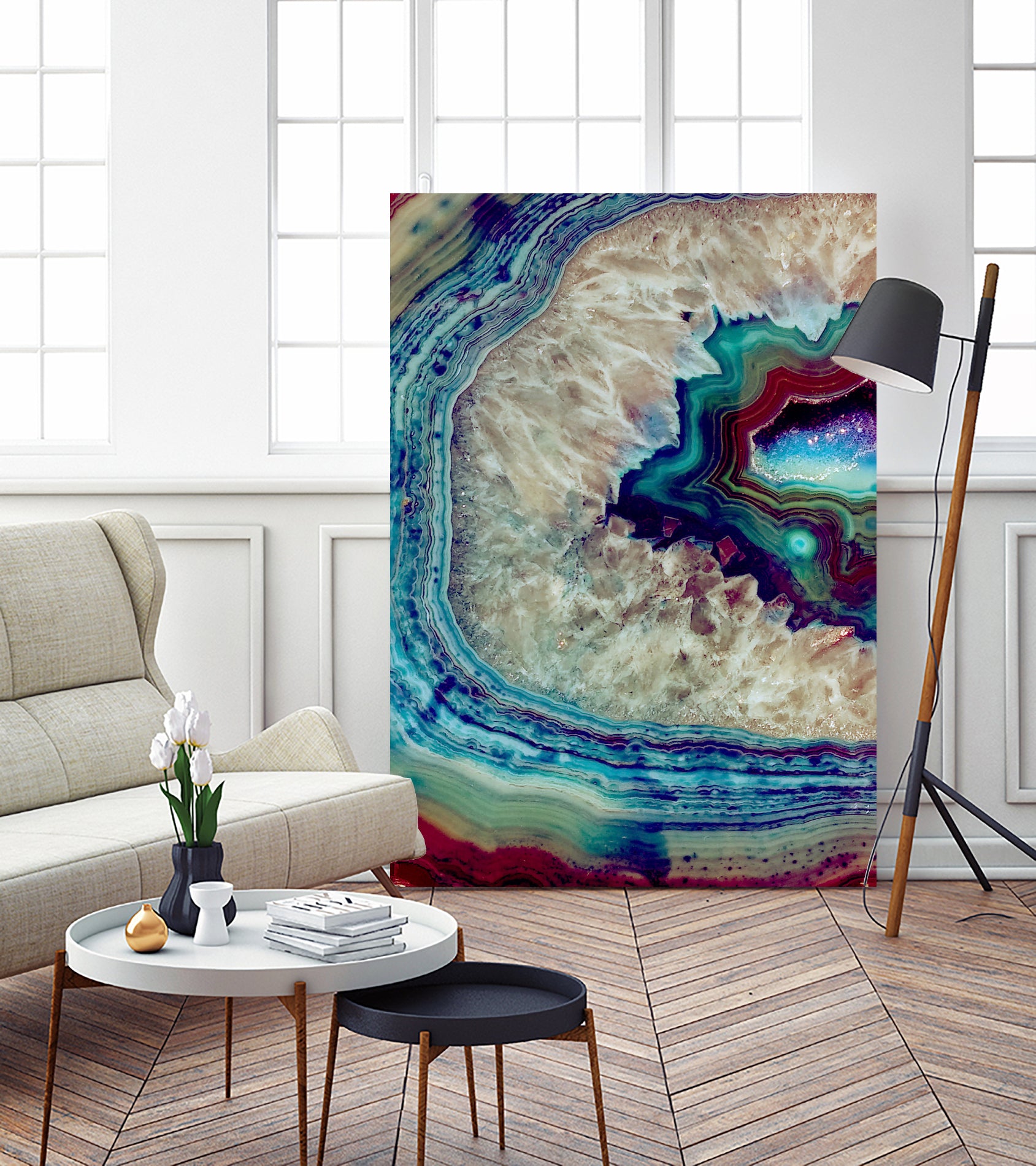 Agate by SANDRINE BAHURLET on GIANT ART - blue photo manipulation