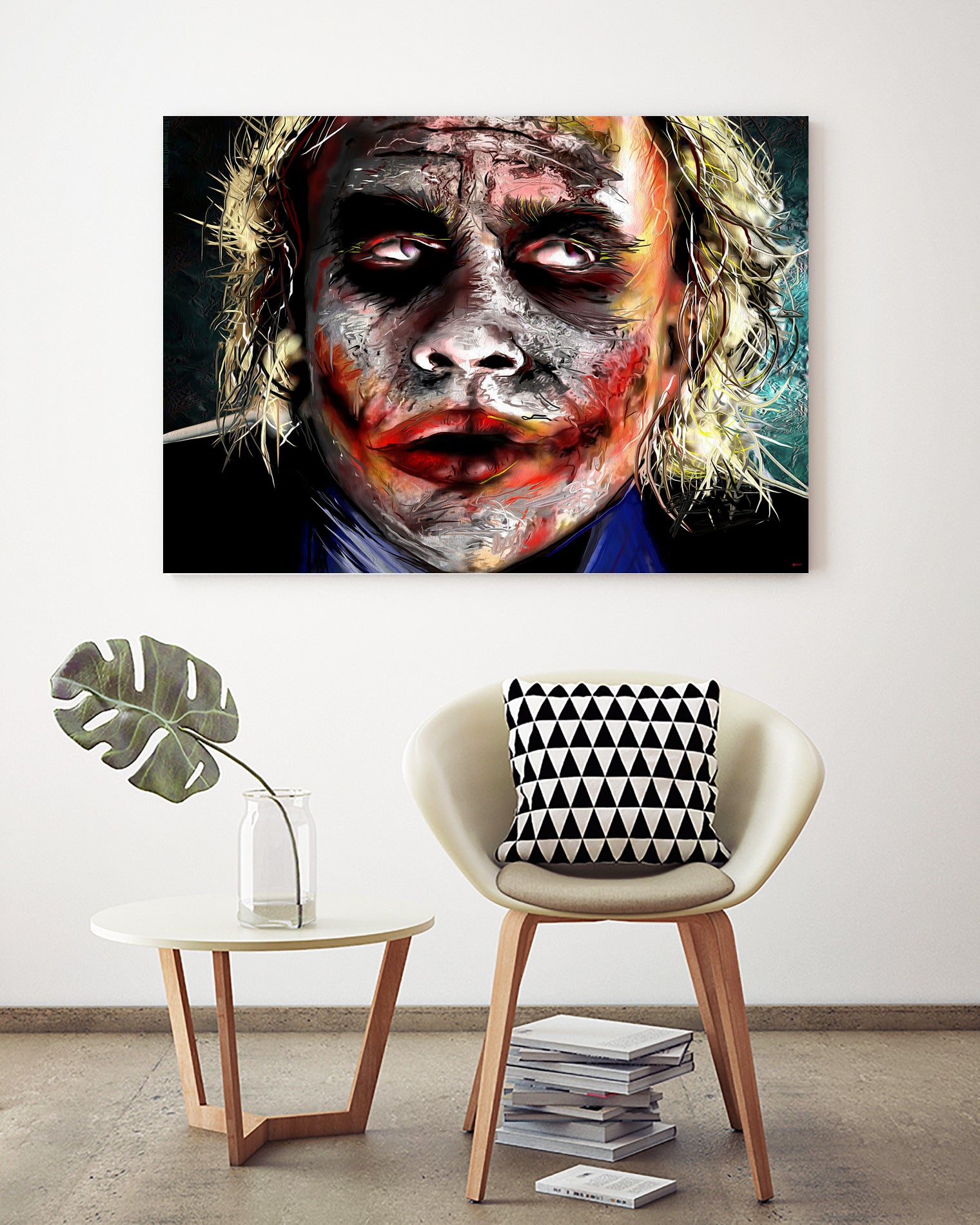 The Joker Painted by Daniel Janda on GIANT ART - green digital painting