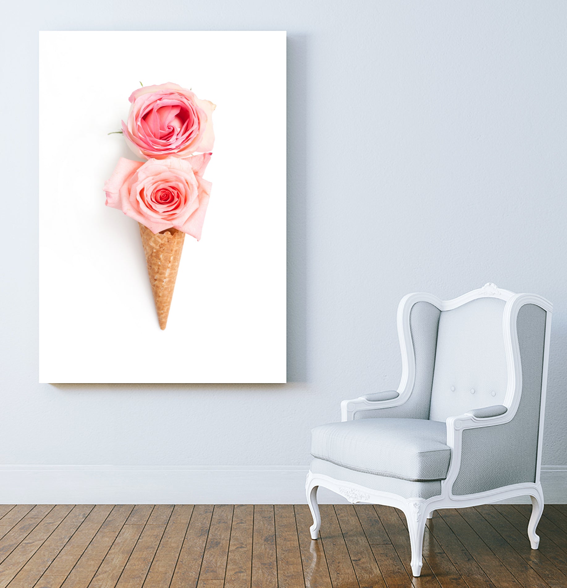 Two scoops by Olivia Lorot on GIANT ART - pink photo illustration