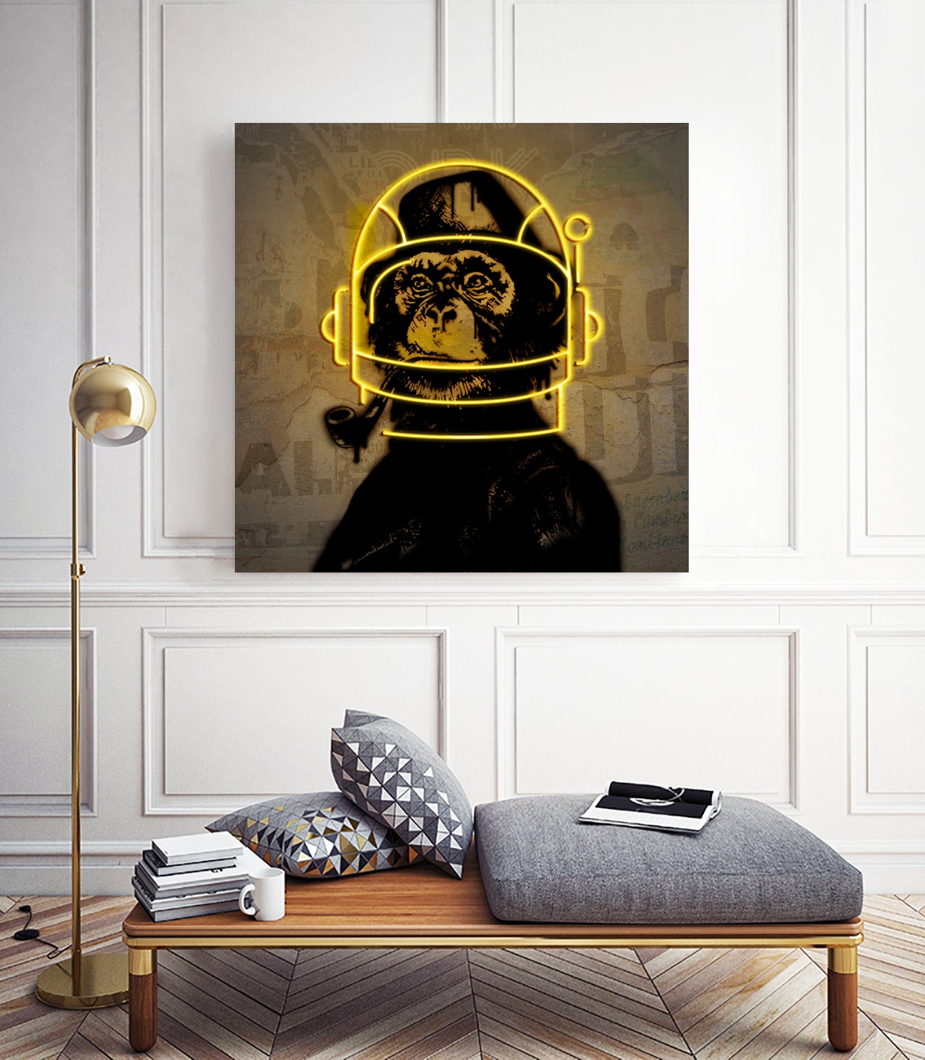 D.A STREET 3 by Danilo de Alexandria on GIANT ART - yellow digital painting