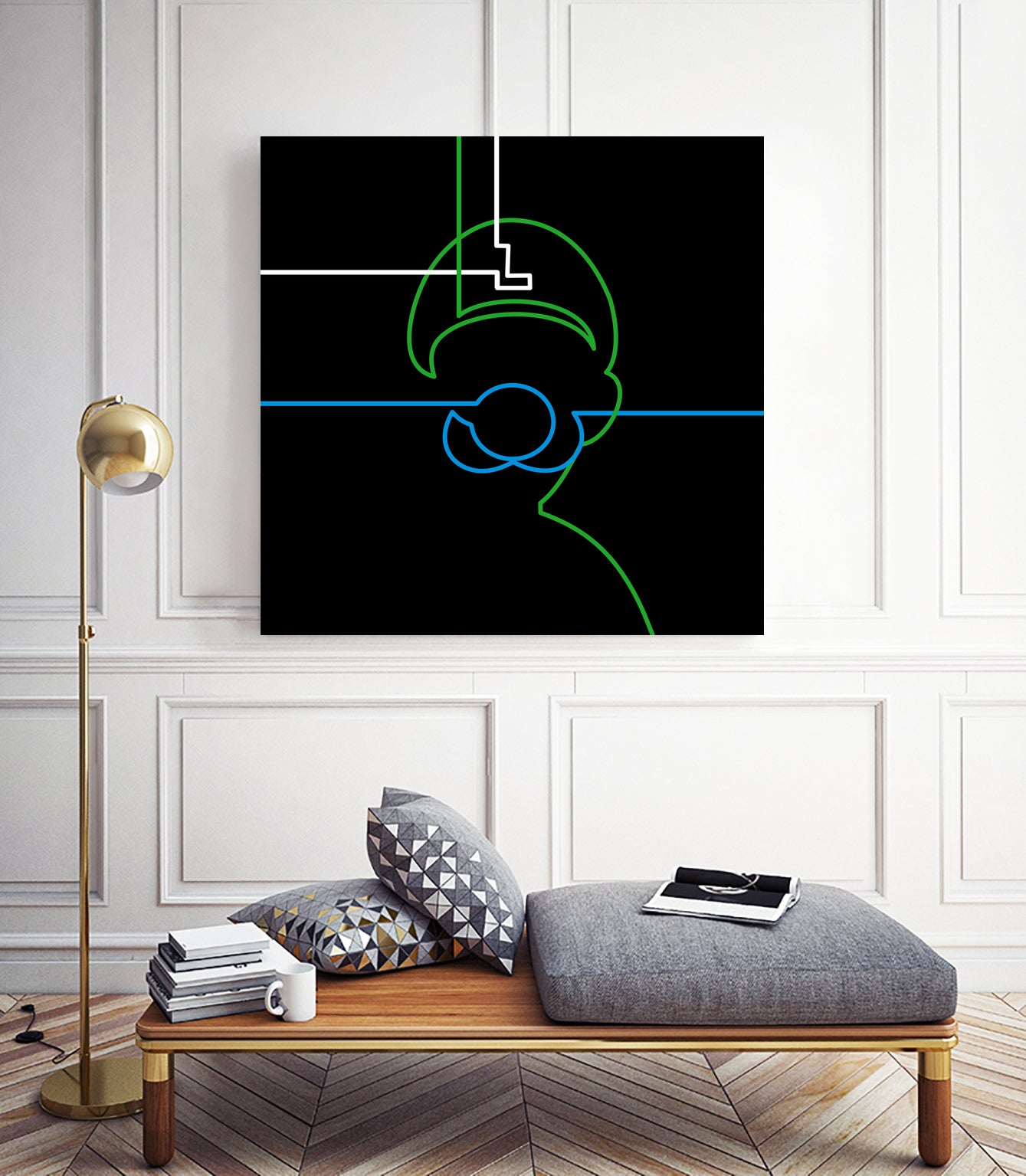 Luigi by Mochamad Arief on GIANT ART - black digital drawing