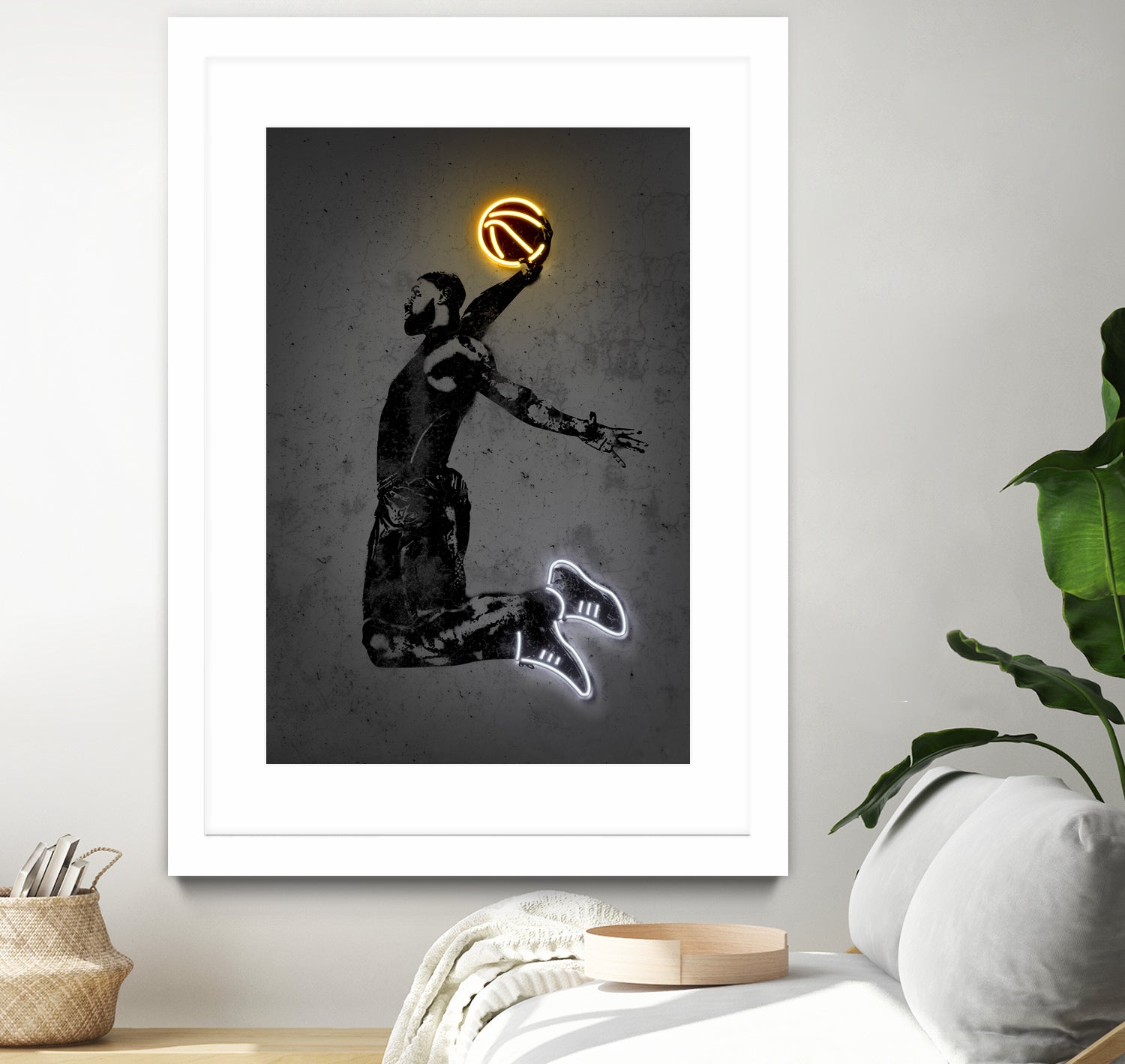 LeBron by Octavian Mihai Mielu on GIANT ART - yellow digital drawing