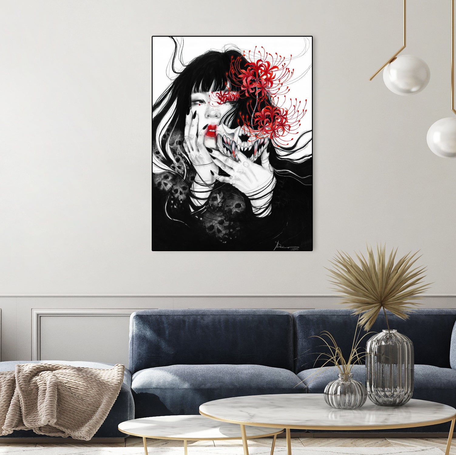 Hell Girl by Doriana Popa on GIANT ART - black mixed media
